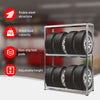 180CM Tire Rack Storage Tire Garage Storage Utility Rack w/Adjustable Shelves