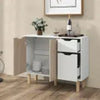 Living Room Sideboard Storage Cabinet with 2 Doors 2 Drawers TV Stand Cabinet