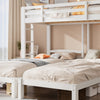 Triple Sleeper Bunk Beds Single Bed Pine Wood Bed Frame Kids Children Bed White