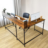L-Shaped Corner Computer Desk Industrial PC Table Workstation Home Office Large
