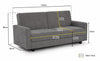 Brand New Grey 3 Seater Sofa Bed with Sleeping Area and Under Seat Storage