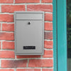 Outdoor Lockable Wall Mounted Mailbox Metal Mail Letter Post Secure Box Postbox