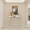 Luxury Glass Crystals Console Table Vanity Desk Mirrored Entryway Side End Table