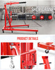 2 Ton Hydraulic Folding Engine Crane Stand Hoist Lift Jack Workshop Adjustable