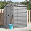 Garden Shed Grey 191x130x198 Galvanised Steel J9C7