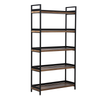 5 Tier Contemporary Industrial Bookshelf/Shelving Unit Oak finish 1750mmH