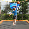 317 x 255 cm Rectangle Outdoor Trampoline w/Basketball Hoop-Orange