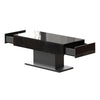 High gloss Coffee Table with RGB LED Lights Living Room Cocktail Table Black