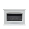 34 Inch Electric Fireplace 7 Color LED Light Surround Suite Fire Heater + Remote
