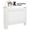 Small Medium Large Radiator Cover Vertical Slatted Grill Wooden Heating Cabinet