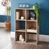 6 Cube Wooden Bookcase Shelving Storage Display Shelves Wood Unit Free Standing