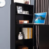 Computer Desk Bookshelves Workstation Corner Study Table Storage Combo Black