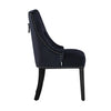 Velvet Pull Door Knocker Studded Dining Kitchen Accent Chairs Luxury Windsor