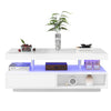 Coffee Table LED White High Gloss Sofa Side Table Living Room Centre Tea Table