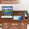 Corner Computer Desk Laptop PC Desk Study Writing Desk-Brown