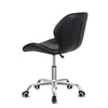 Computer Desk Chair Office Cushioned Chair Chrome Legs Swivel Fabric/PU/Velvet