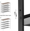 Shoe Rack Shoe Storage with Adjustable Mesh Shelves 16-20 Pairs of Shoes