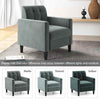 Upholstered Armchair Study Modern Velvet Accent Chair