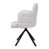Modern Teddy Fleece Office Chair Swivel Mid-Back Leisure Desk Chair Metal Legs