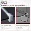 Walk In Shower Enclosure With 180° Flipper Panel 8mm Nano Glass Screen Cubicle