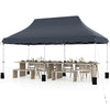 3m x 6m Pop Up Gazebo Waterproof Marquee Gazebo Canopy Tent Black
