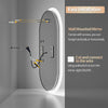 Super Bright Oval LED Bathroom Mirror Bluetooth Beauty Care Mirror Non-flicker