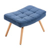 Wing Back Armchair Relax Napping Lazy Lounge Single Sofa Chair Lounger Footstool