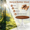 Dining Table Wooden Dining Table 4-Person Round Table-Brown