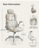 Office Chair, Ergonomic Gaming Chair, Adjustable Headrest, Tilt Function, Foldab