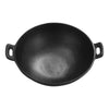 Cast Iron Frying Pan with Loop Handles Cooking Wok Deep Griddle Skillet Soup Pot