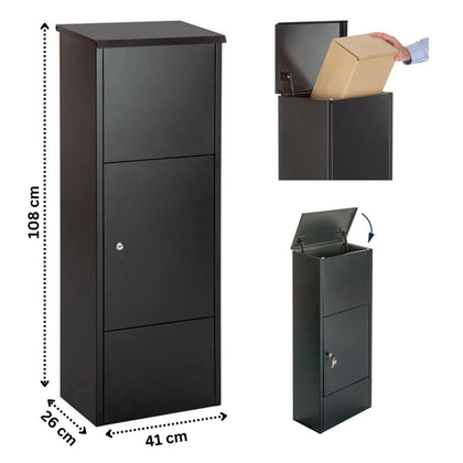 Large Parcel Delivery Drop Box Lockable Home Storage Letter Post Box