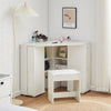 Corner Dressing Table Workstation Foldable Shelf Storage Display Desk Cupbpard