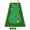 10 x 3.3 FT Golf Putting Mat Green Indoor Outdoor Golf Practice Mat w/3 Holes