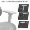 Office Chair Reclinable Swivel Armrest Headrest Adjustable W/Footrest Two Color