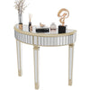 Champagne Mirrored Console Table Side Accent Table Silver Vanity Makeup Table UK