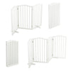 Folding 3/4 Panels Baby Safety Wooden Gate Pet Dog Barrier Stair Doorway Guard