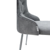 Modern Velvet Accent Dining Chairs Lounge Armchair with Cushion & Chrome Legs