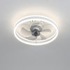 LED Ceiling Fan Light Dimmable Living Room Chandelier Lamp With Remote Control