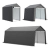 Outdoor Storage Shed Equipment Shelter Cover Bicycle PE Waterproof Steel Frame