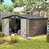 Outdoor Storage Shed 426 cm x 300 cm Large Garden Tool House
