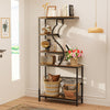 Industrial 5-Tier Plant Stand S Shape Raised Floor Shelf Bookshelf Storage Rack