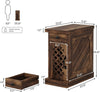 Farmhouse End Table, Narrow Small Side Table with Storage Drawer for Living Room