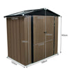 Metal Garden Shed Sheds 4 X 6 Apex Roof Outdoor Storage Tool House Lockable