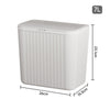 Kitchen Rubbish Bin Waste Recycling Baskets Handy Dustbin Lidded Bathroom Slim