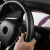 Carbon Fiber Look Universal Car Steering Wheel Booster Cover Non-Slip Accessory