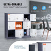 9 Doors Metal Storage Cabinet Employees Steel Storage Cabinet Office Gray