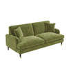 Olive Green Velvet 3 Seater Sofa - Payton SOF162
