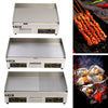 Commercial Electric Large Griddle Flat/Grooved Top BBQ Grill Hot Plate Kitchen