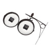 Round Double Sided Wall Clock Station Outdoor Garden Arabic & Roman Numerals