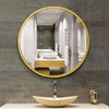 40/50/60/70/80cm Round Mirror Frame Wall Mirror Glass Bedroom Vanity Make-up